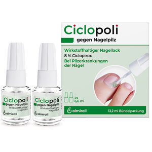 CICLOPOLI gegen Nagelpilz wirkstoffhalt.Nagellack