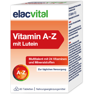 ELACVITAL Vitamin A-Z mit Lutein Filmtabletten